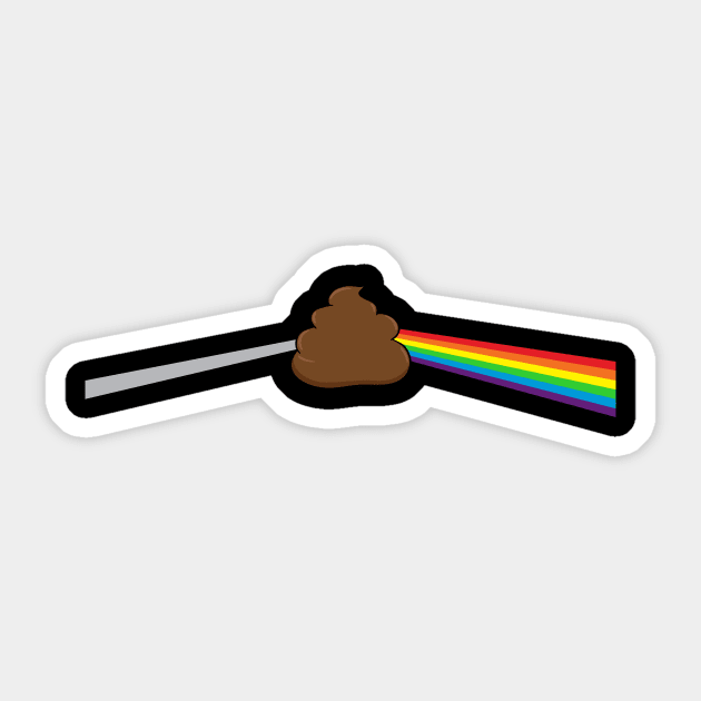 Brown Side of the Moon Sticker by WMKDesign